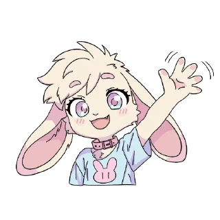 Telegram sticker 👋 Sophia (@sophiabunnyart)