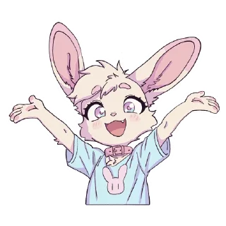 Telegram sticker 😄 Sophia (@sophiabunnyart)