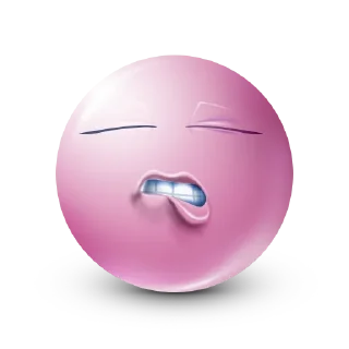 Telegram sticker ☺️ Pink Emoji @SbornikStickers