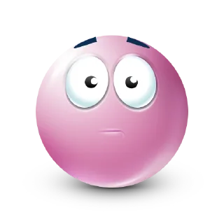 Telegram sticker 😧 Pink Emoji @SbornikStickers