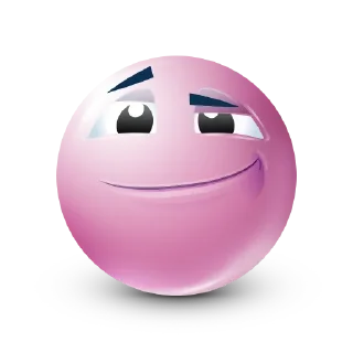 Video sticker 😏 Pink Emoji @SbornikStickers