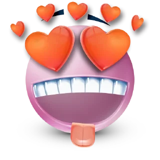 Telegram sticker 😍 Pink Emoji @SbornikStickers