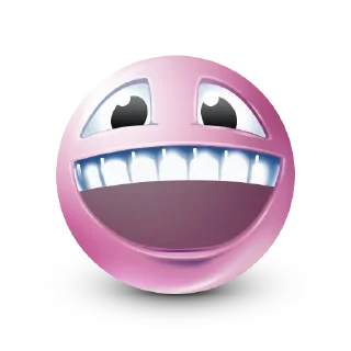 Sticker 😄 Pink Emoji @SbornikStickers