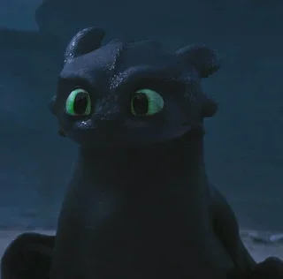 Telegram sticker 🐉 Toothless | @Caartoon_TV