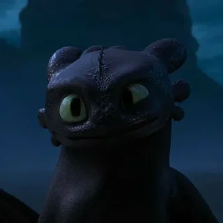 Telegram sticker 🐉 Toothless | @Caartoon_TV