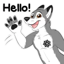 Video sticker 👋 ArtiHusky :D