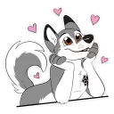 Telegram sticker 😍 ArtiHusky :D