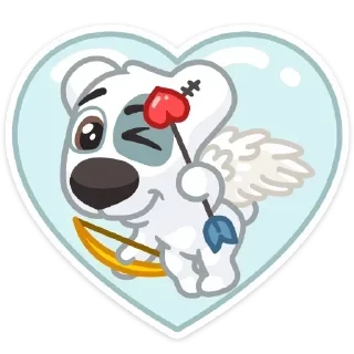 Telegram sticker 👼 я люблю спотти :: @fStikBot