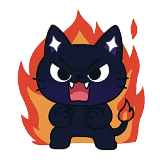 Telegram stiker 😡 Starglow cat