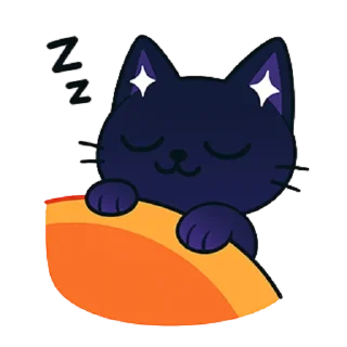 Telegram stiker 😴 Starglow cat