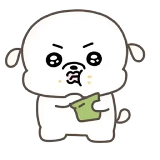 Video sticker ⭐ 벌거숭이 복슬이는 뽀얗다 @manbull_sticker_bot