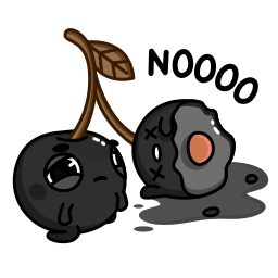 Telegram sticker ☠️ Black Cherry