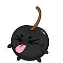 Телеграм стикер 😝 Black Cherry