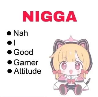 Video sticker ❌ Ne Ga - By JhOan J. :: @fStikBot