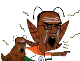 Telegram stiker 😒 @Poojeets Indians / Hindus