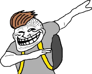 Sticker 🤓 Trollface - @toastpilled