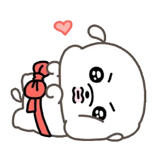Video sticker 👍 @KakaoEmoji 벌거숭이 복슬이는 뽀얗다