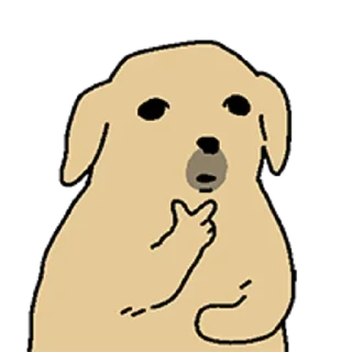 Video sticker 😀 누댕이는 짜장 묻은 강아지