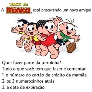 Телеграм стикер 💳 Turma da Cômica #01 @LeonMagnum