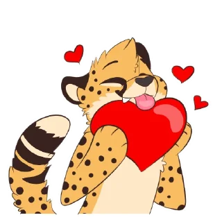 Video sticker ❤️ Cheetahs by Pulexart.com
