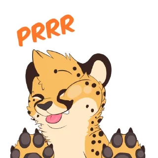 Telegram sticker 😊 Cheetahs by Pulexart.com