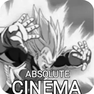 Telegram sticker 👍 @privet_cykablyat ABSOLUTE CINEMA