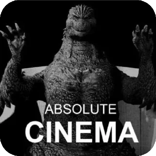 Telegram sticker 👍 @privet_cykablyat ABSOLUTE CINEMA