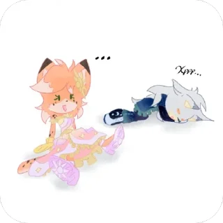 Telegram stiker 😴 ASD CD cuties ♡˙︶˙♡