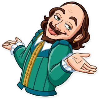Telegram sticker 🤷‍♂️ Shakespeare