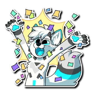 Telegram sticker 🎉 MechaFox