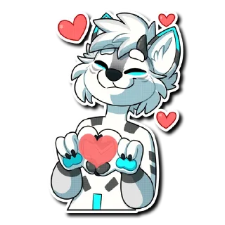 Telegram sticker ❤️ MechaFox