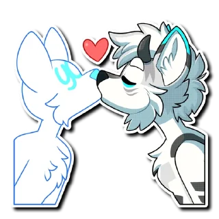 Telegram sticker ❤️ MechaFox