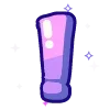 Sticker 🔠 violet @cute_enot_art