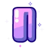 Sticker 🔠 violet @cute_enot_art