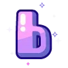 Sticker 🔠 violet @cute_enot_art