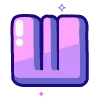 Sticker 🔠 violet @cute_enot_art