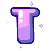 Sticker 🔠 violet @cute_enot_art