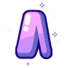 Sticker 🔠 violet @cute_enot_art