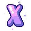 Sticker 🔠 violet @cute_enot_art