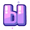 Sticker 🔠 violet @cute_enot_art