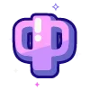 Sticker 🔠 violet @cute_enot_art