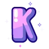 Sticker 🔠 violet @cute_enot_art