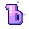 Sticker 🔠 violet @cute_enot_art