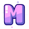 Sticker 🔠 violet @cute_enot_art