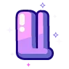 Sticker 🔠 violet @cute_enot_art