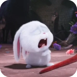 Telegram sticker 🐶 Snowball Rabbit by @SEDONABLUE :: @fStikBot