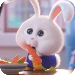 Telegram sticker 🐱 Snowball Rabbit by @SEDONABLUE :: @fStikBot