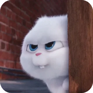 Telegram sticker 🐱 Snowball Rabbit by @SEDONABLUE :: @fStikBot