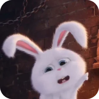 Telegram sticker 🐱 Snowball Rabbit by @SEDONABLUE :: @fStikBot