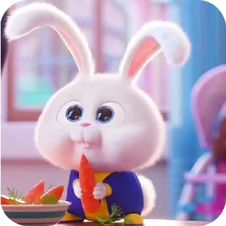 Telegram sticker 🐱 Snowball Rabbit by @SEDONABLUE :: @fStikBot